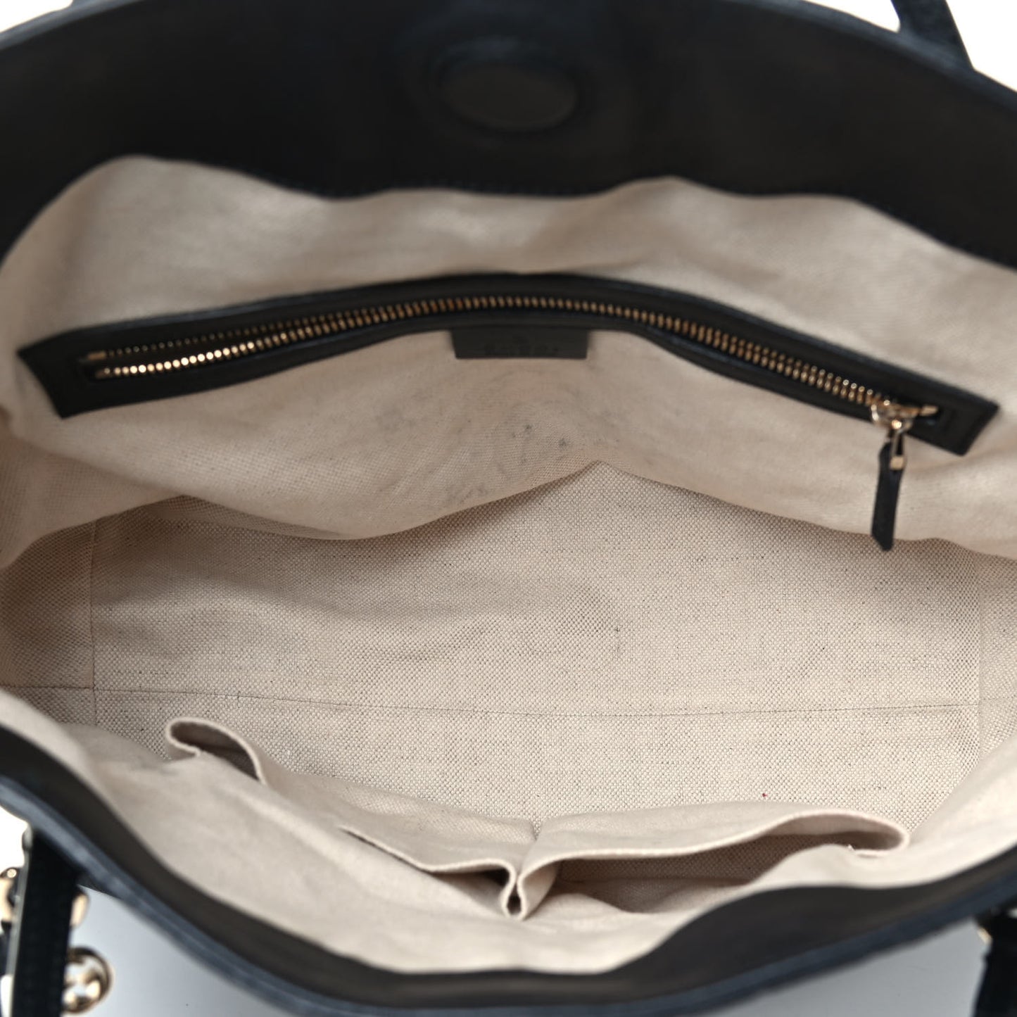 Guccissima Medium Bree Top Handle Bag Black