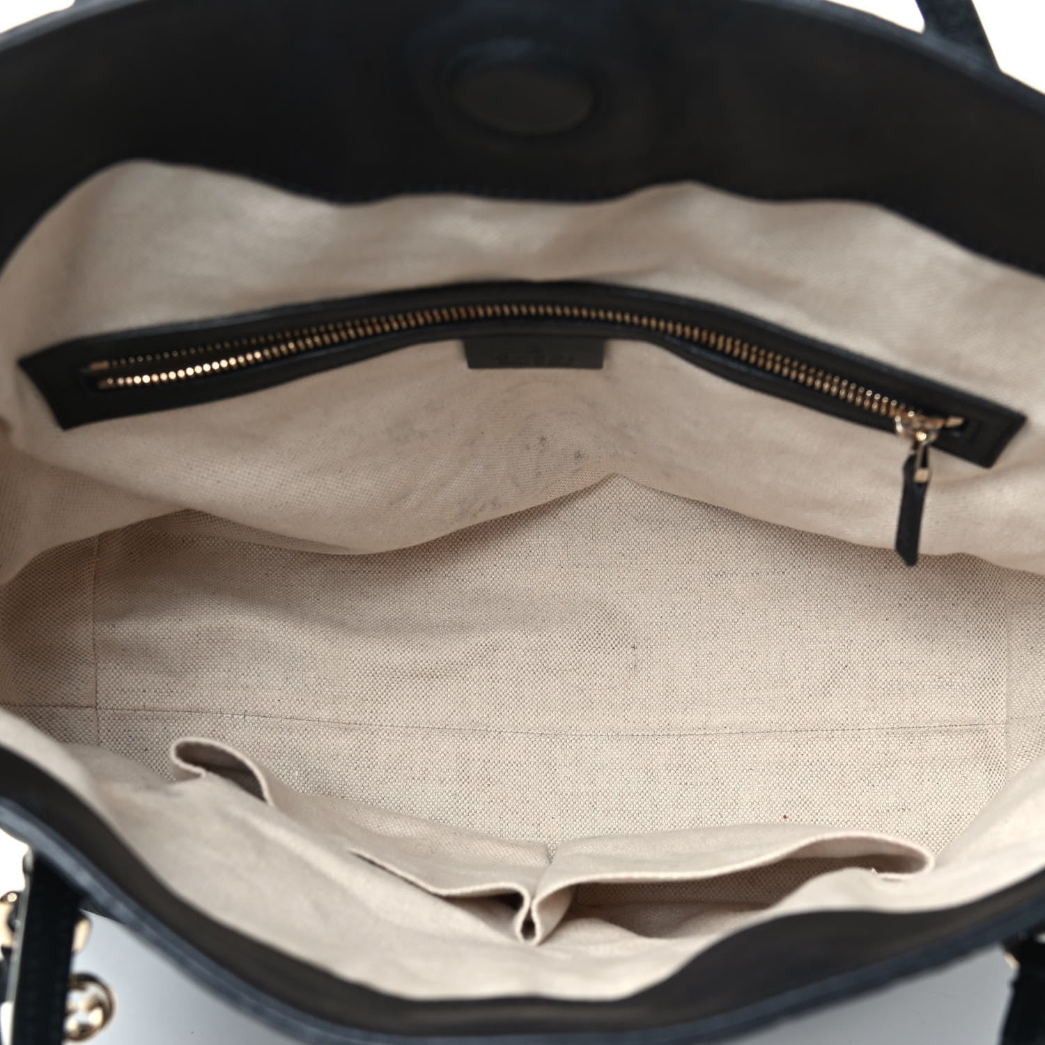 Gucci Guccissima Medium Bree Top Handle Bag Black 4 of 4