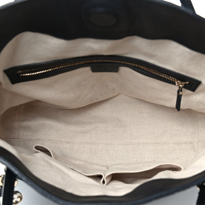 Gucci Guccissima Medium Bree Top Handle Bag Black 4 of 4