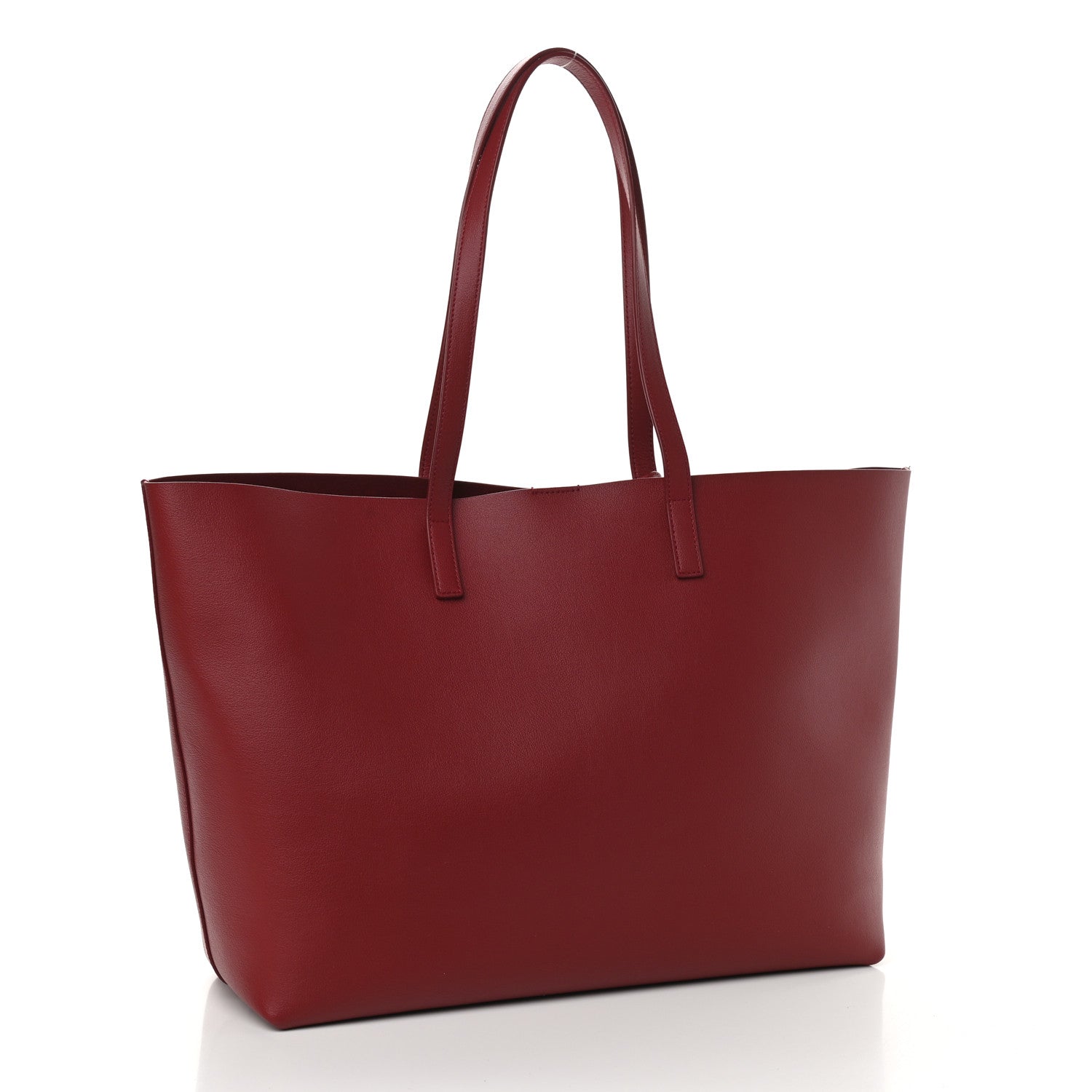 Saint Laurent Calfskin Large Shopping Tote Opyum Red 4 of 10