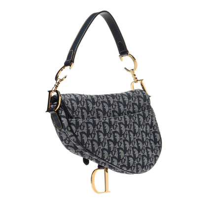 Christian Dior Monogram Saddle Bag Blue 2 of 12