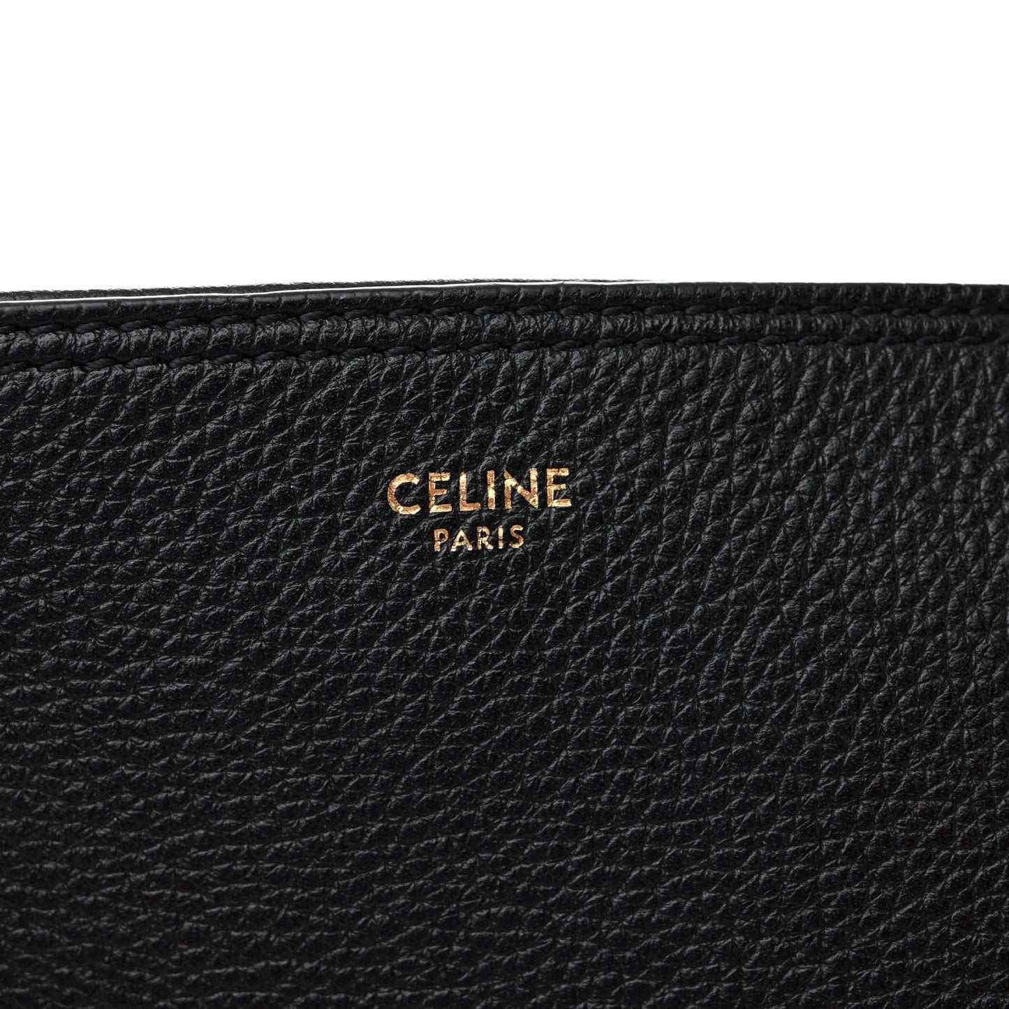 Soft Grained Calfskin Medium Bucket Bag Black