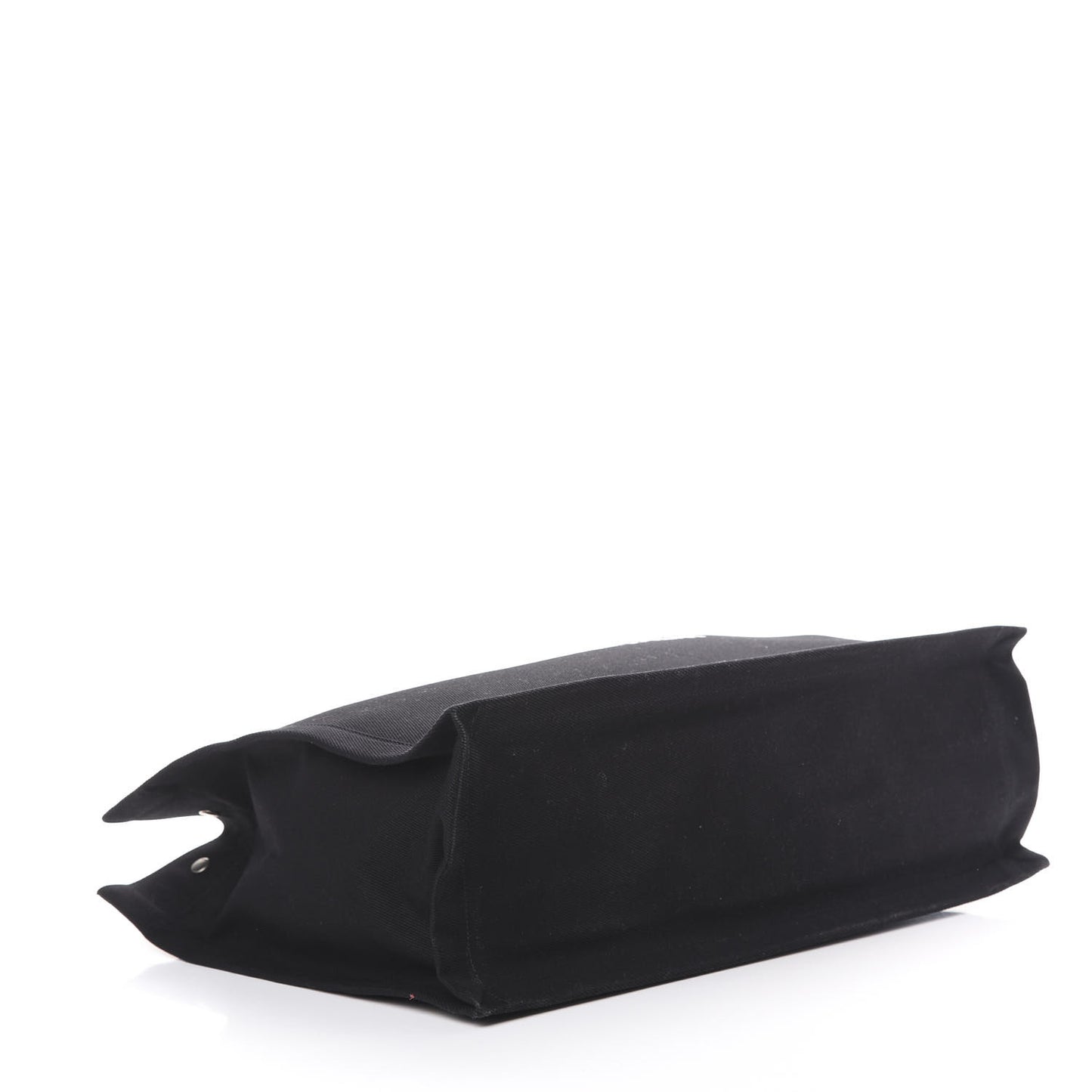 Linen Calfskin Rive Gauche Tote Black