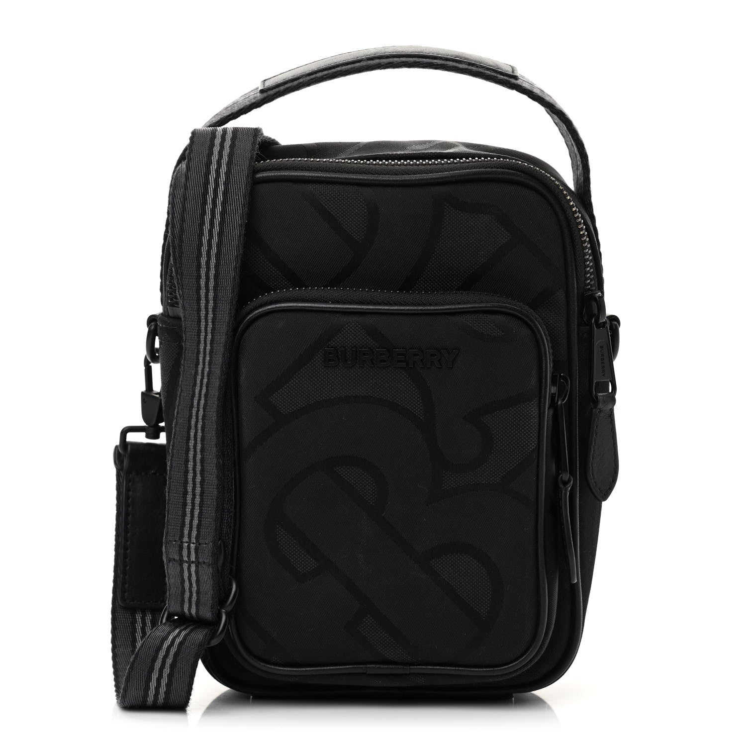 Burberry Jacquard Logo TB Crossbody Bag Black 1 of 10