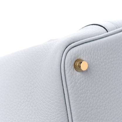 Hermes Taurillon Clemence Picotin Lock 18 PM Bleu Pale 9 of 11