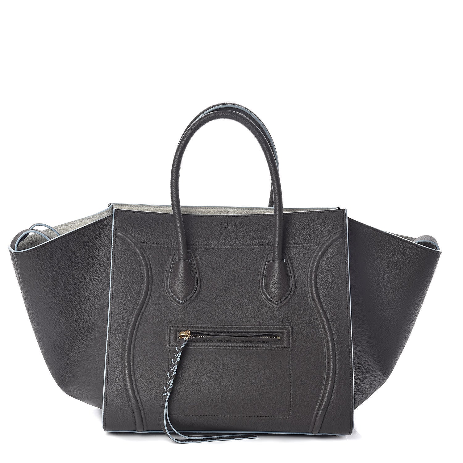 Celine Baby Grained Calfskin Medium Phantom Luggage Anthracite 1 of 8