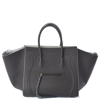 Celine Baby Grained Calfskin Medium Phantom Luggage Anthracite 1 of 8