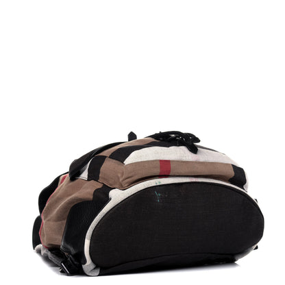 Burberry Canvas Mega Check Korbin Backpack Camel 3 of 20