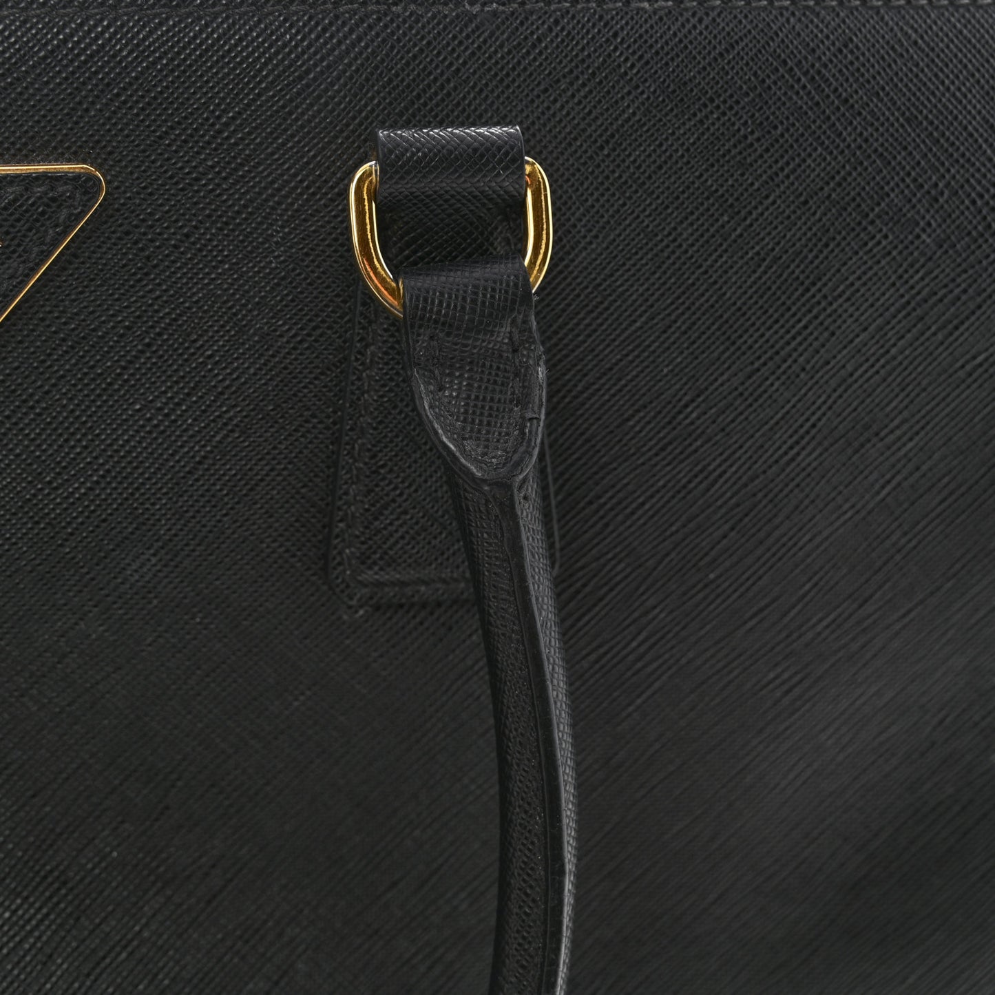 Saffiano Lux Large Galleria Double Zip Tote Black