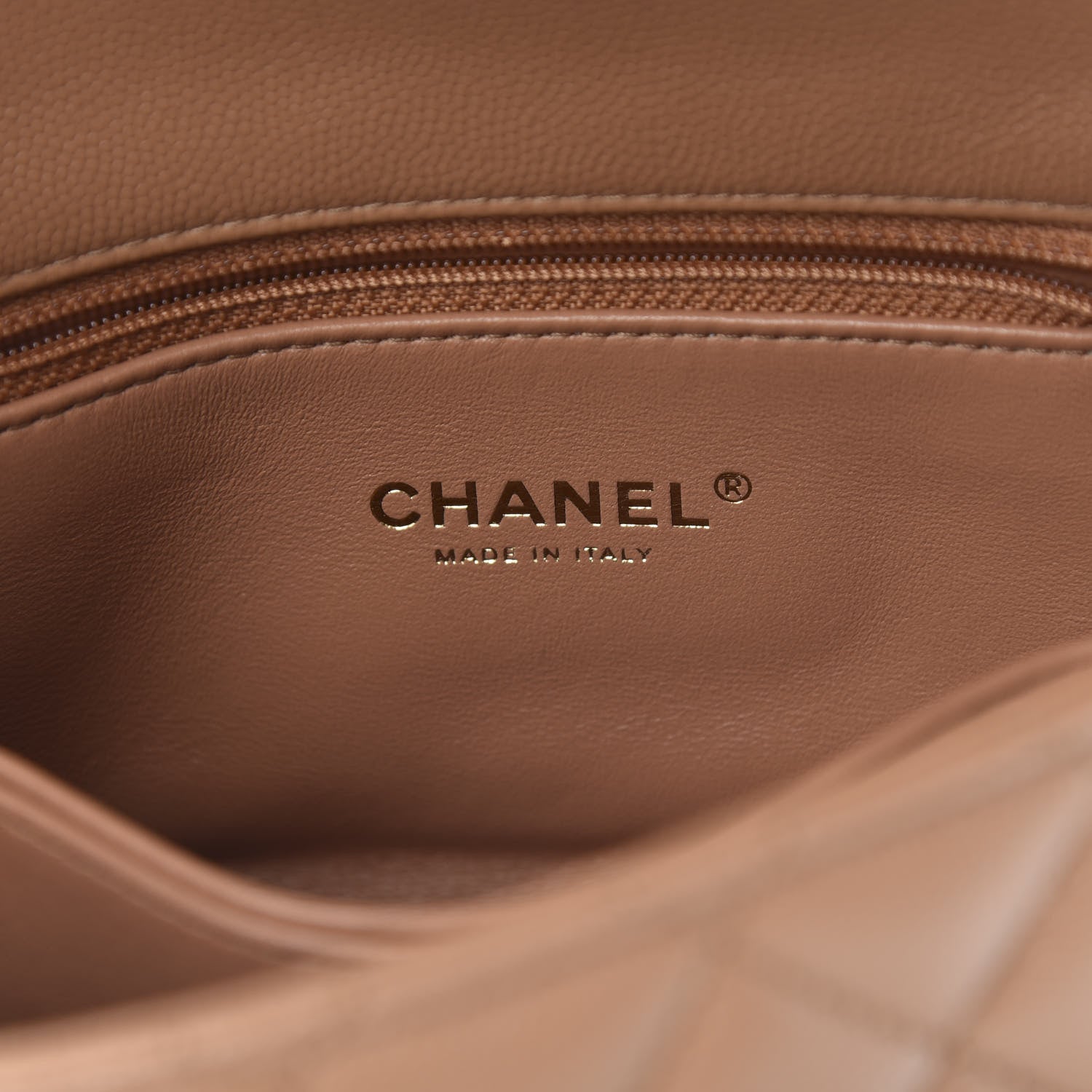 Chanel Caviar Quilted Lizard Embossed Mini Coco Handle Flap Brown 7 of 11