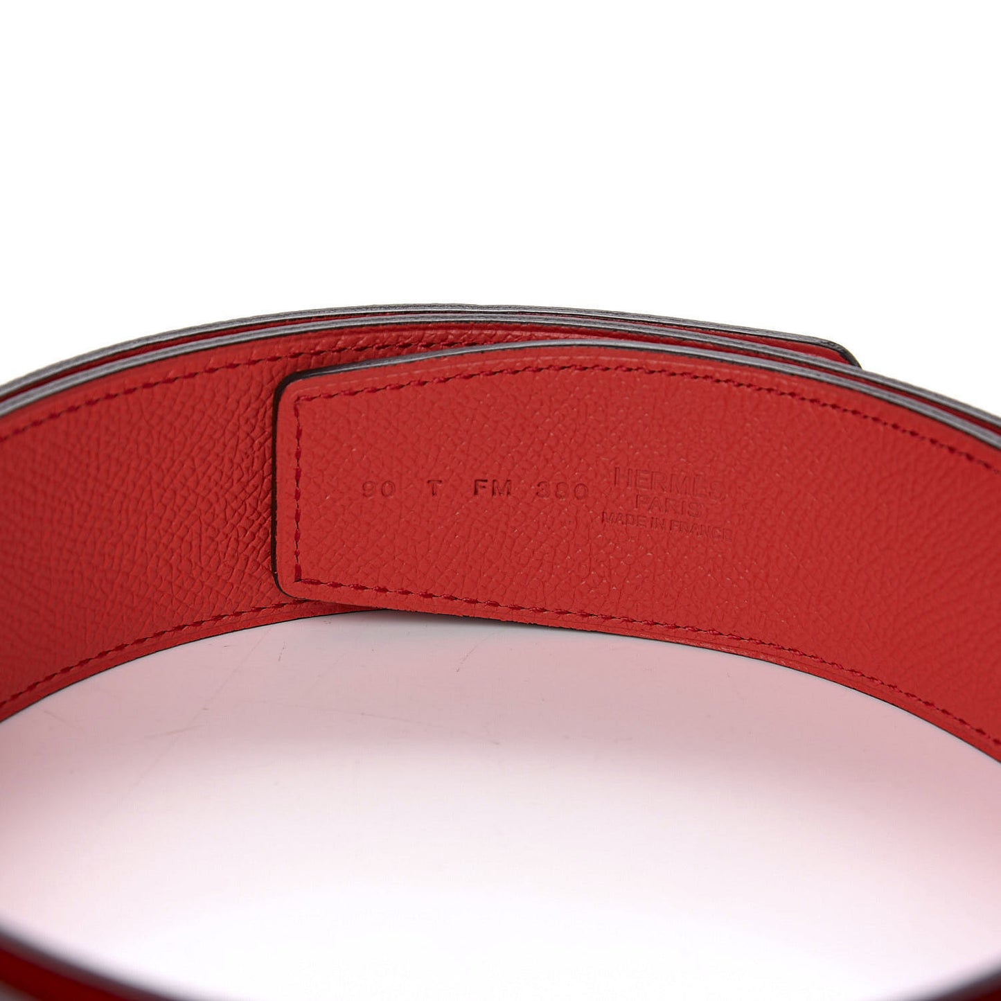Epsom 32mm Belt Strap 90 Rouge Casaque Rose Jaipur