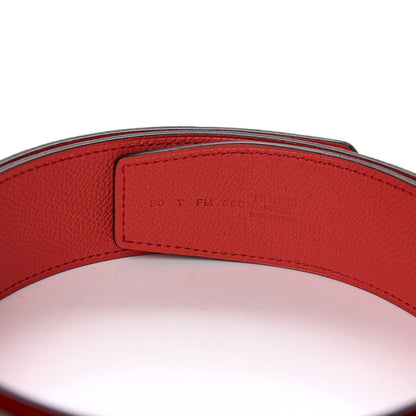 Hermes Epsom 32mm Belt Strap 90 Rouge Casaque Rose Jaipur 3 of 6