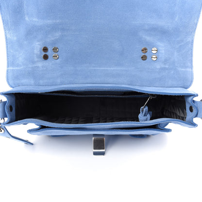 Proenza Schouler Suede Tiny PS1 Satchel Slate Blue 5 of 11