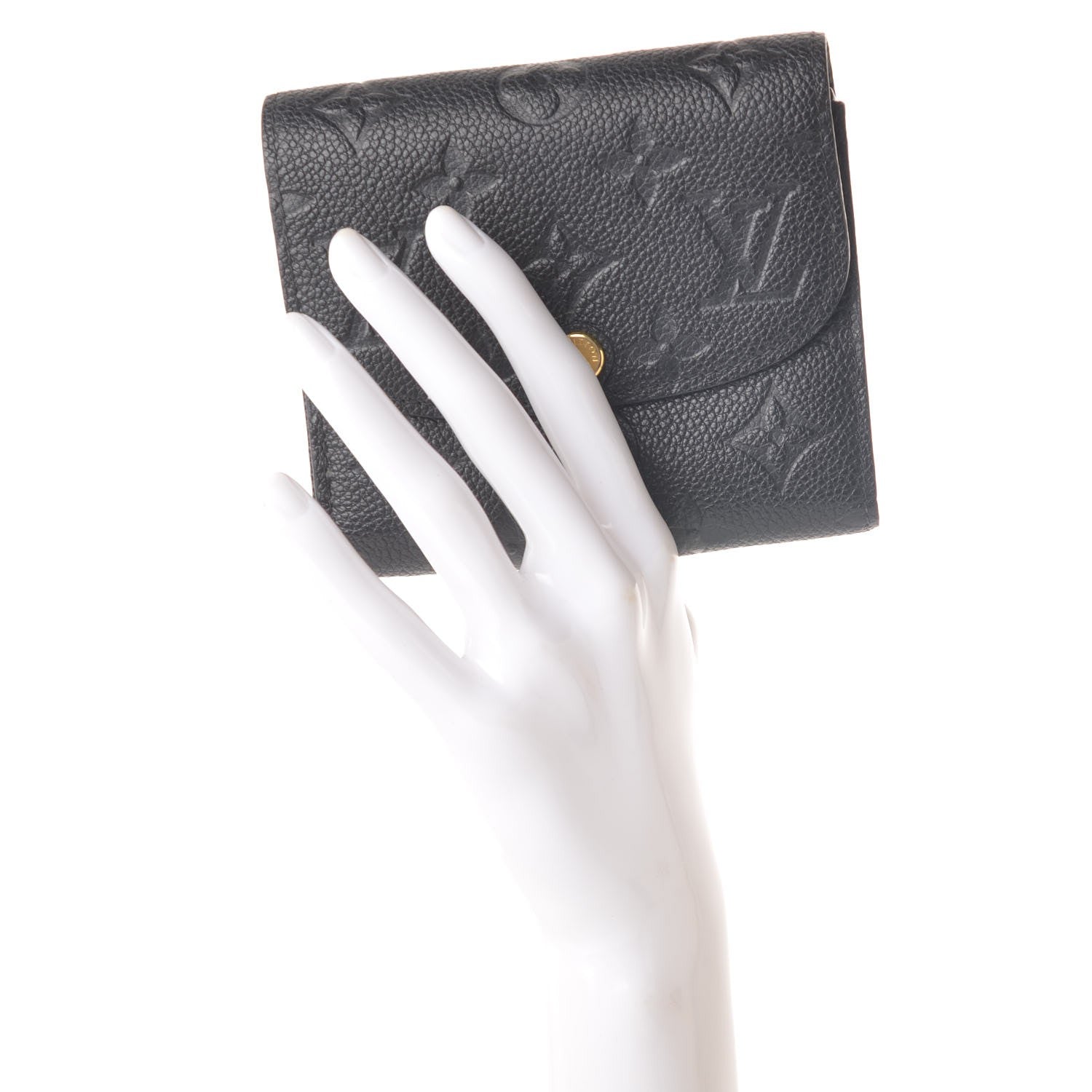 Louis Vuitton Empreinte Ariane Wallet Black 2 of 8