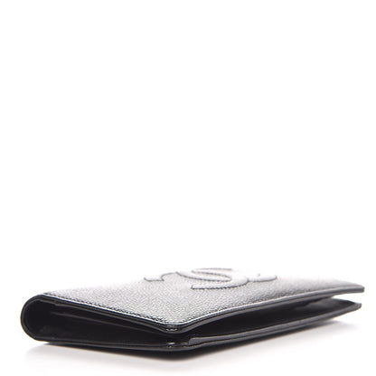 Chanel Caviar Timeless CC Yen Wallet Black 4 of 11