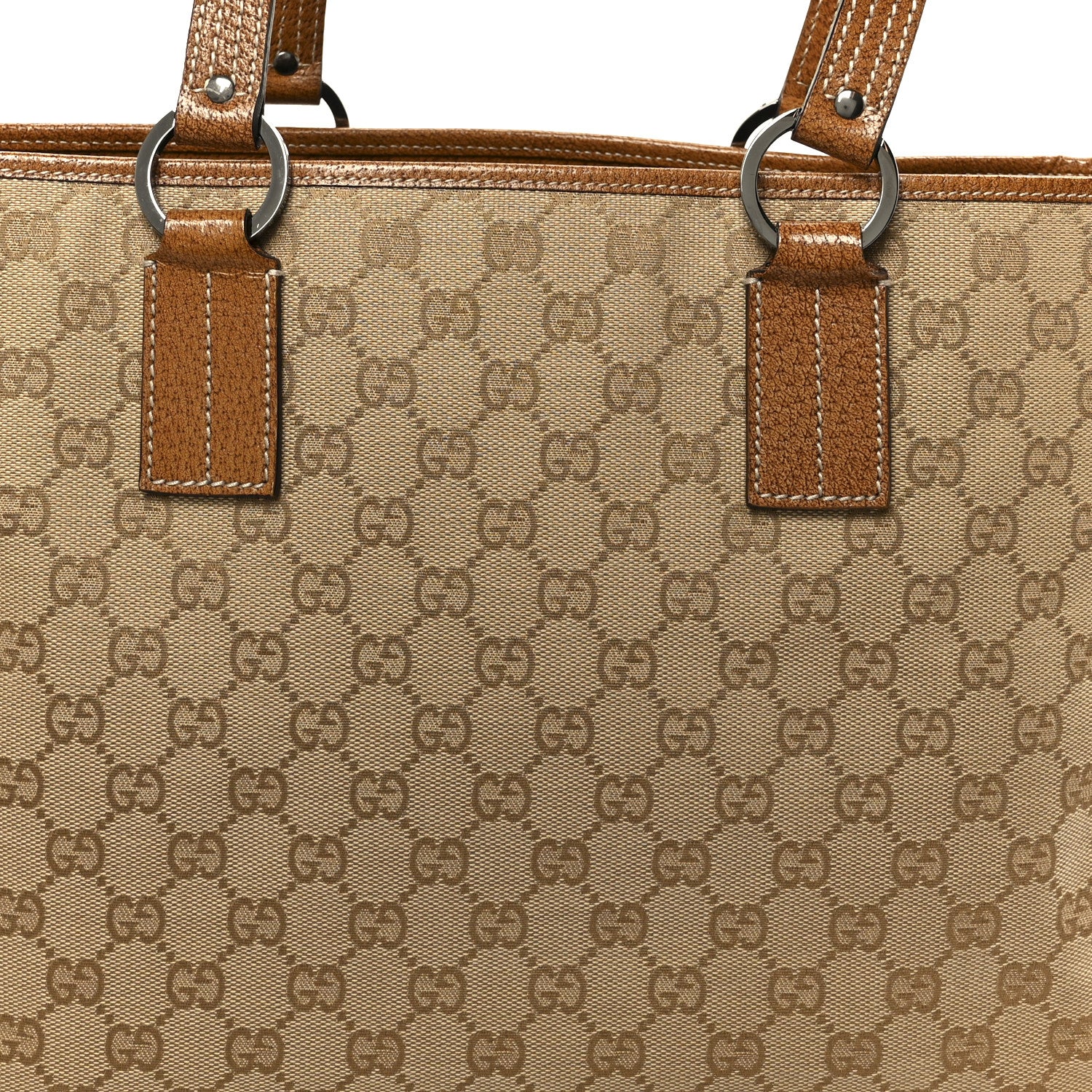 Gucci Monogram Large Tote Dark Brown 8 of 10