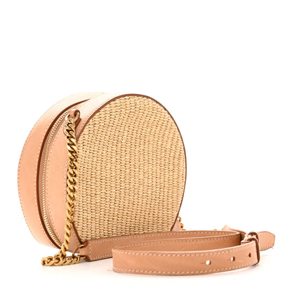 Saint Laurent Raffia Calfskin Small Mica Bag Natural Brown Gold 3 of 17