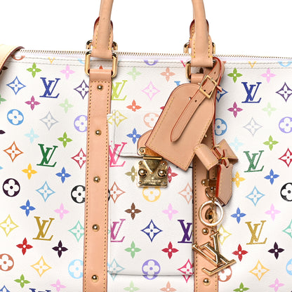Louis Vuitton LV X TM Monogram Multicolor Keepall Bandouliere 45 White 6 of 8