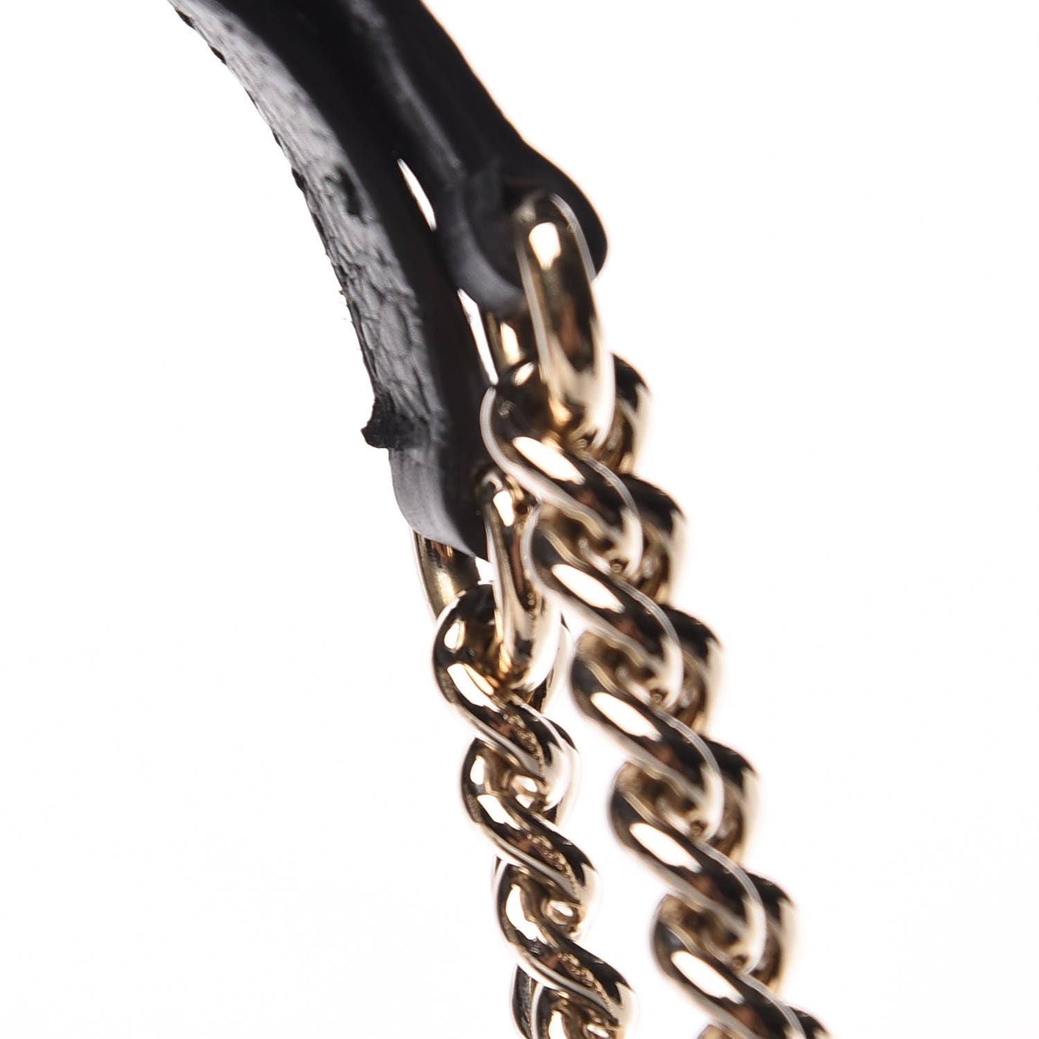 Gucci Pebbled Calfskin Medium Soho Chain Shoulder Bag Black 10 of 10