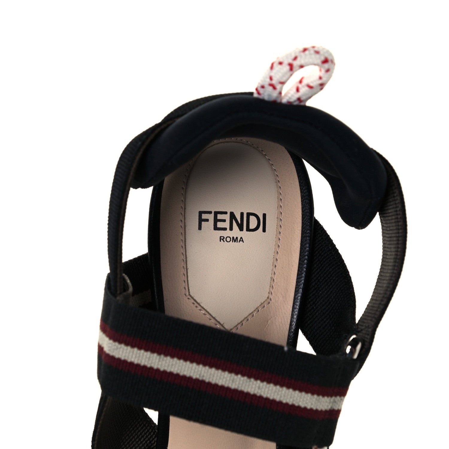 Fendi Technical Mesh FF Colibri 85mm Slingback Pumps 36 Tobacco Moro Bordeaux Black Militare 9 of 10