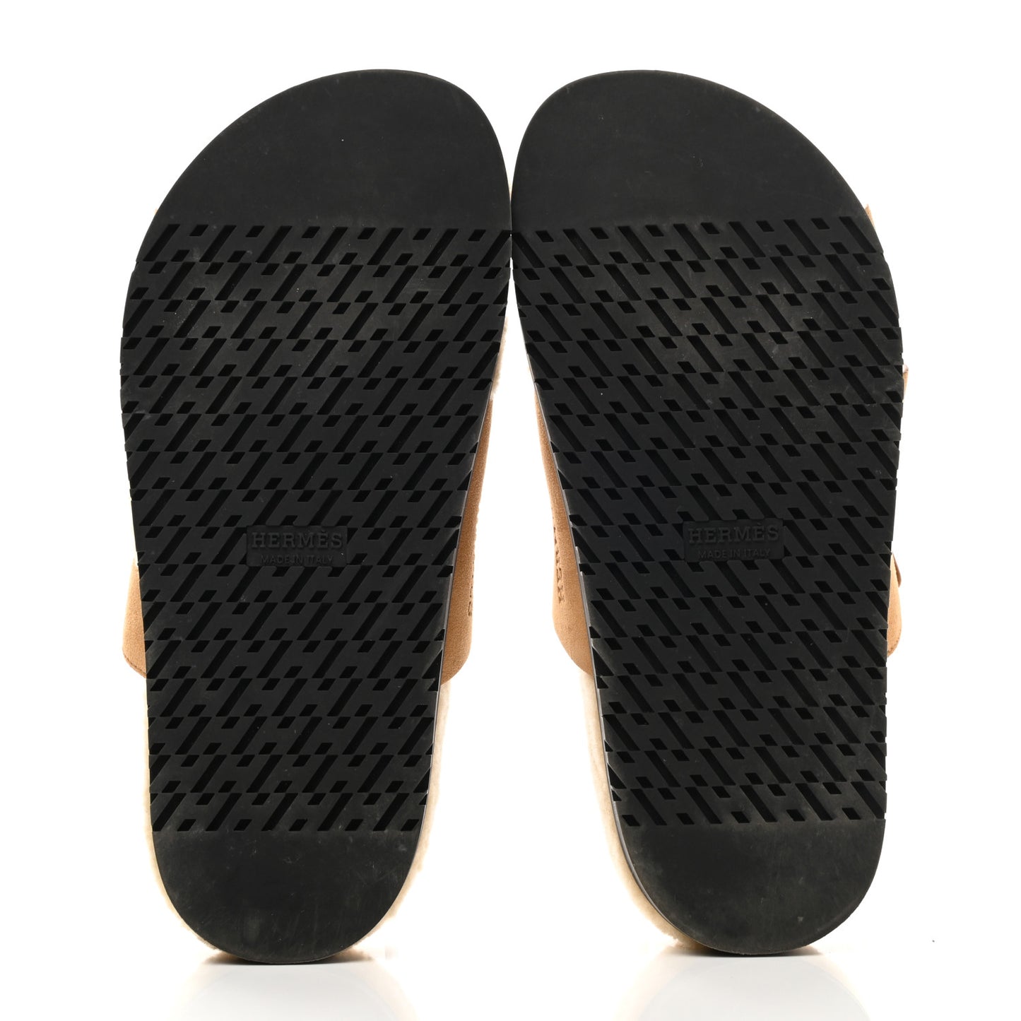 Suede Goatskin Woolskin Womens Chypre Sandals 37 Golden Beige
