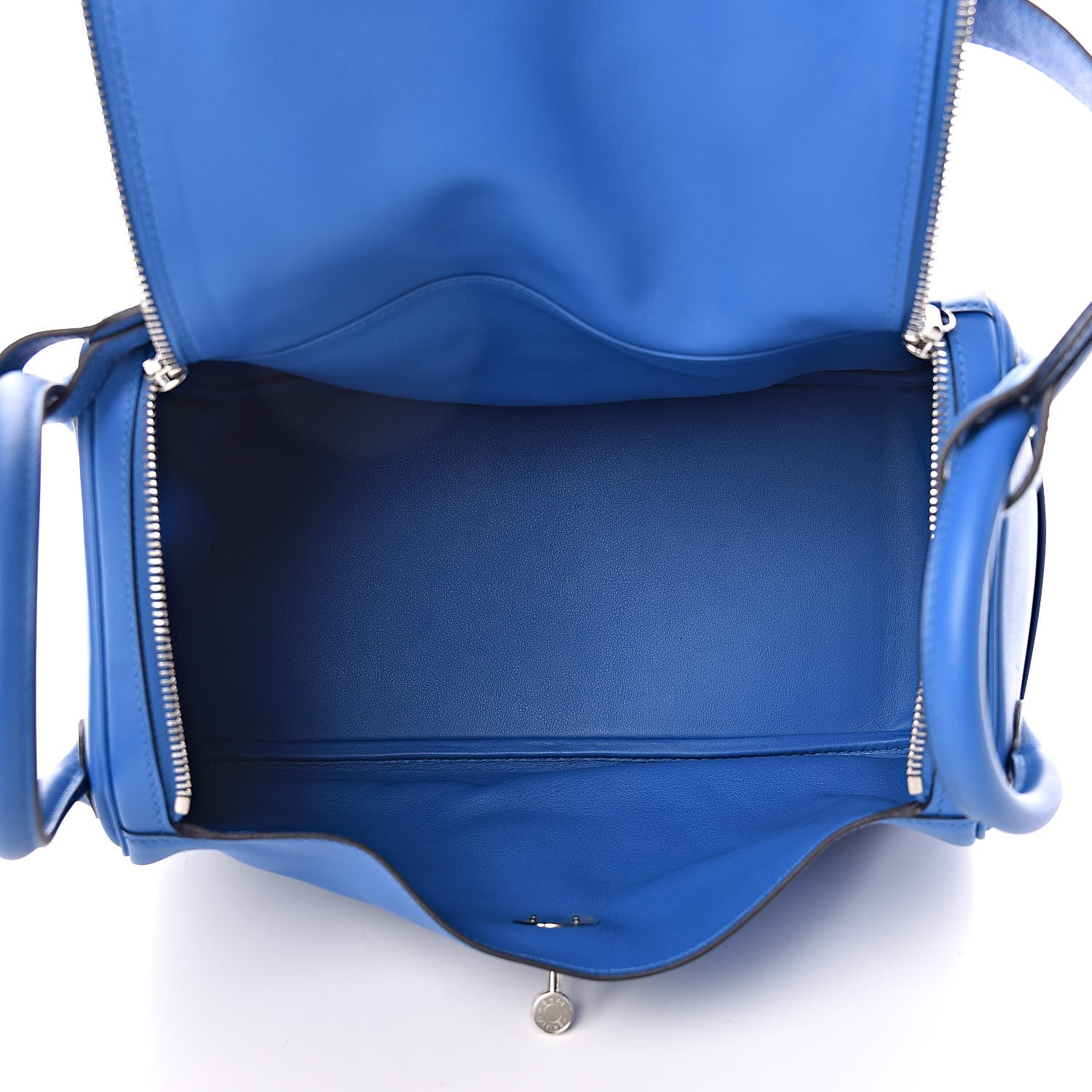 Hermes Swift Epsom Lindy 30 Tressage De Cuir Bleu Zellige Bleu Encre Rouge 5 of 10