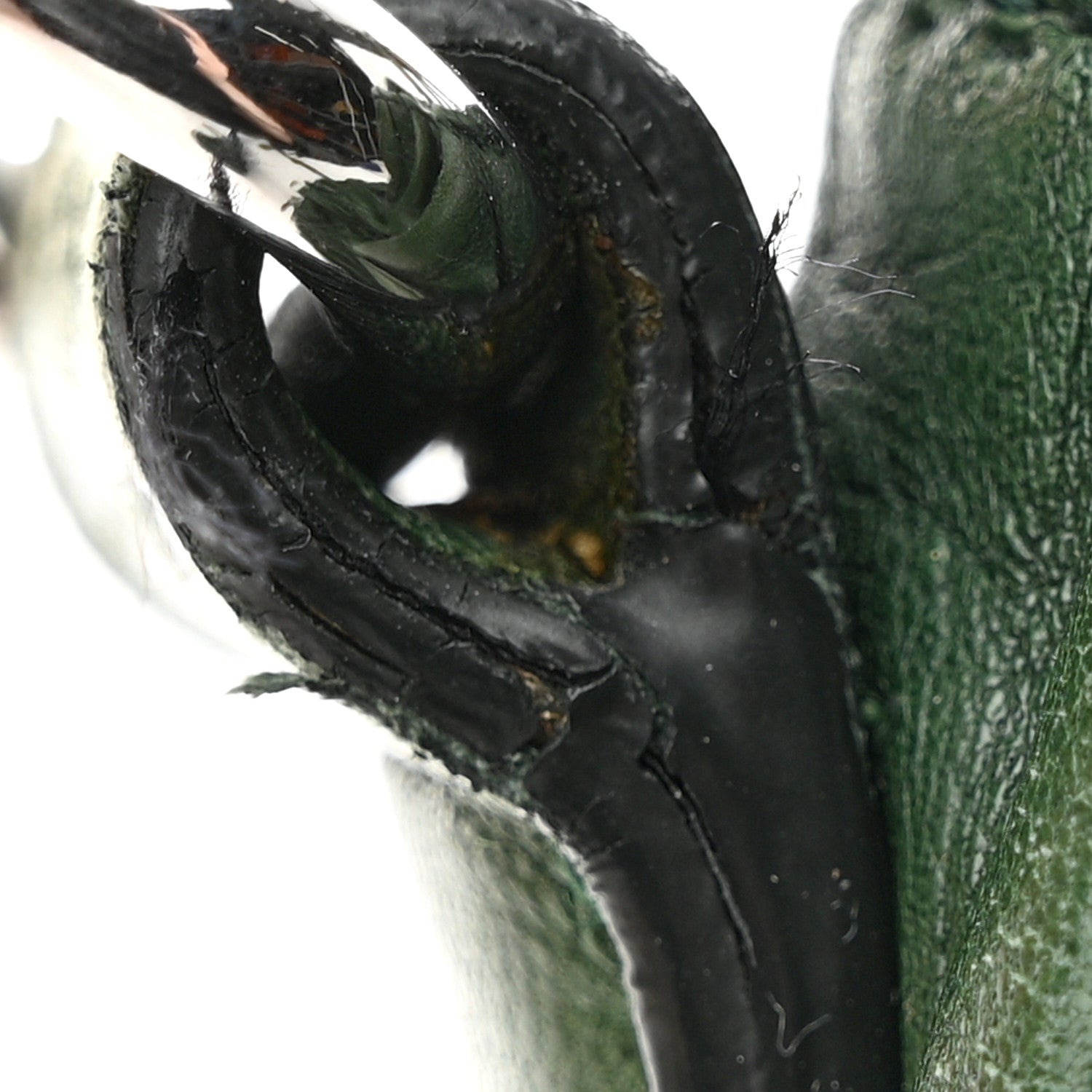 Prada Nappa Gaufre Double Zip Tote Green 14 of 17