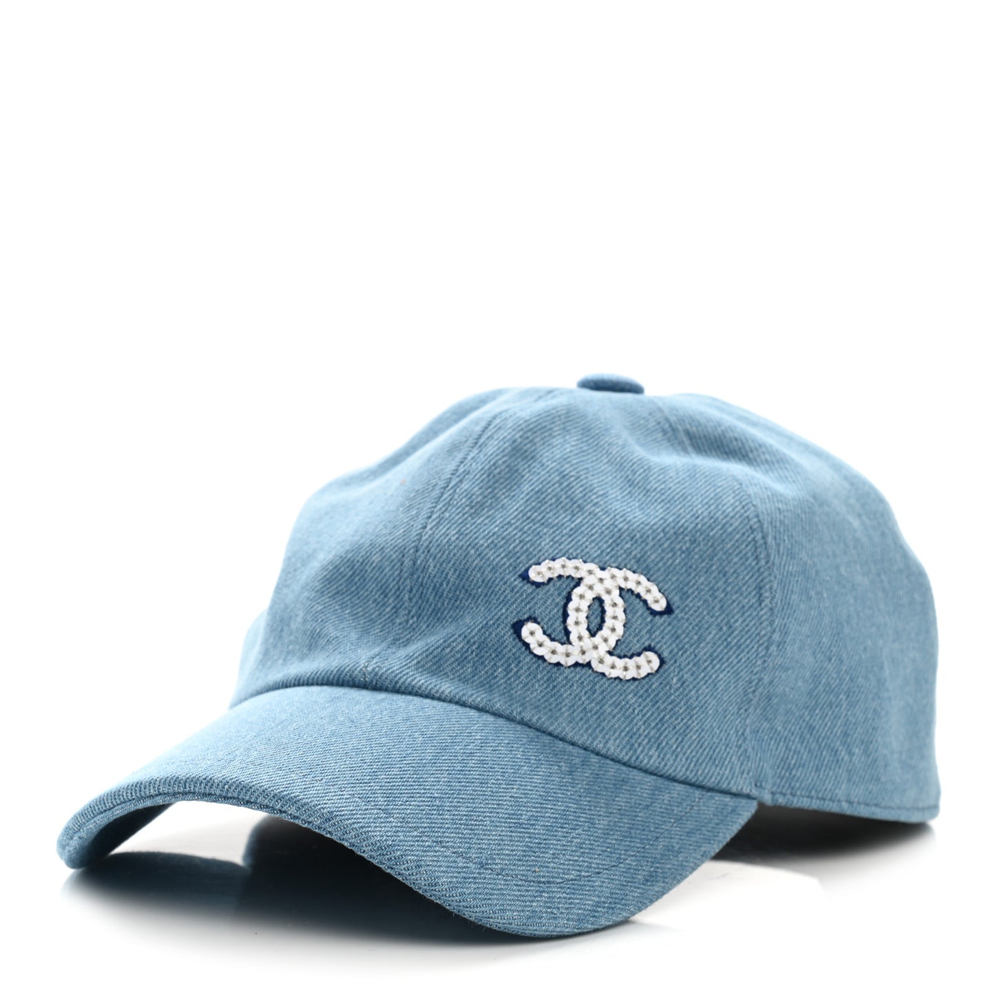 Cotton Sequin CC Cap Hat Blue