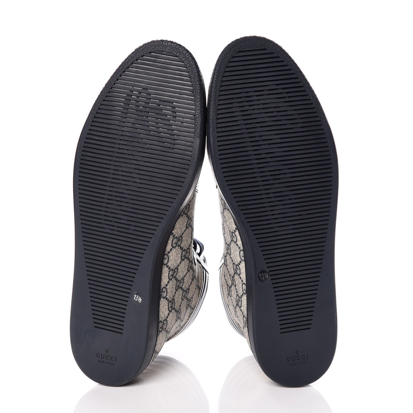 GG Plus Monogram Crocodile Mens Coda Sneakers 13.5 Blue