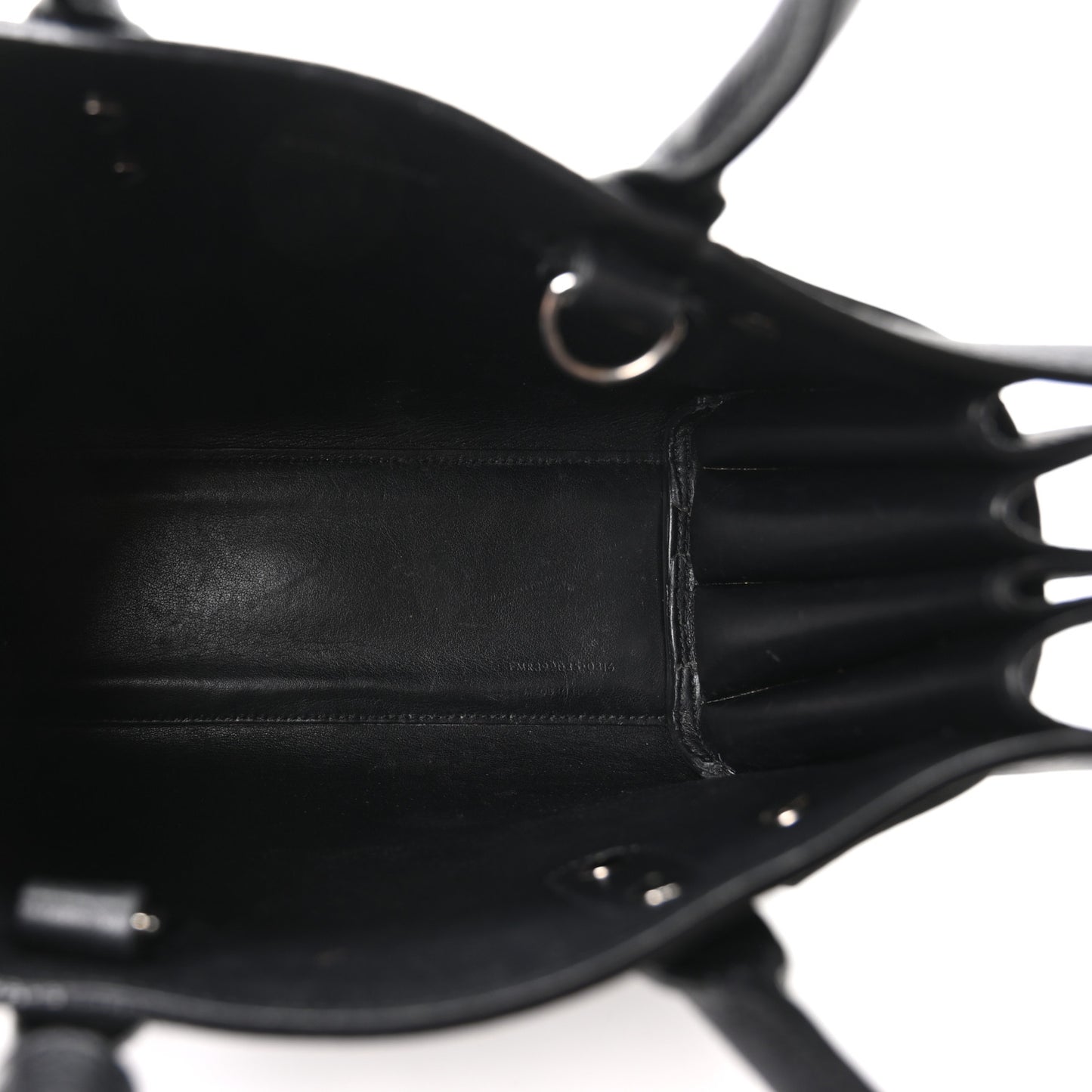 Grained Calfskin Nano Sac De Jour Black