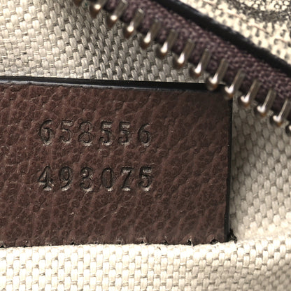 Gucci GG Supreme Monogram Mini Neo Vintage Double Zip Messenger Bag Beige New Acero Crop 7 of 10