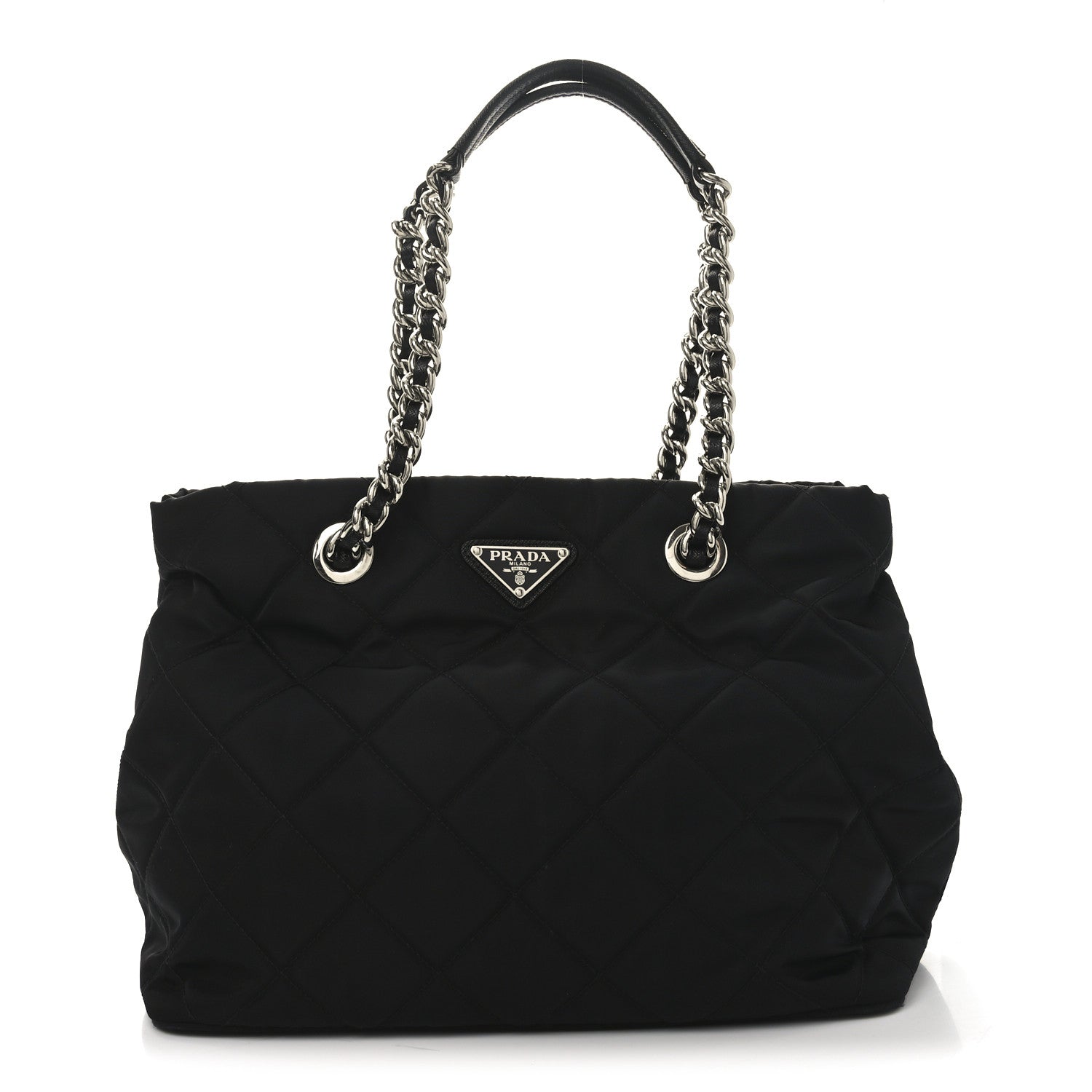 Prada Nylon Tessuto Impuntu Quilted Tote Black 1 of 9