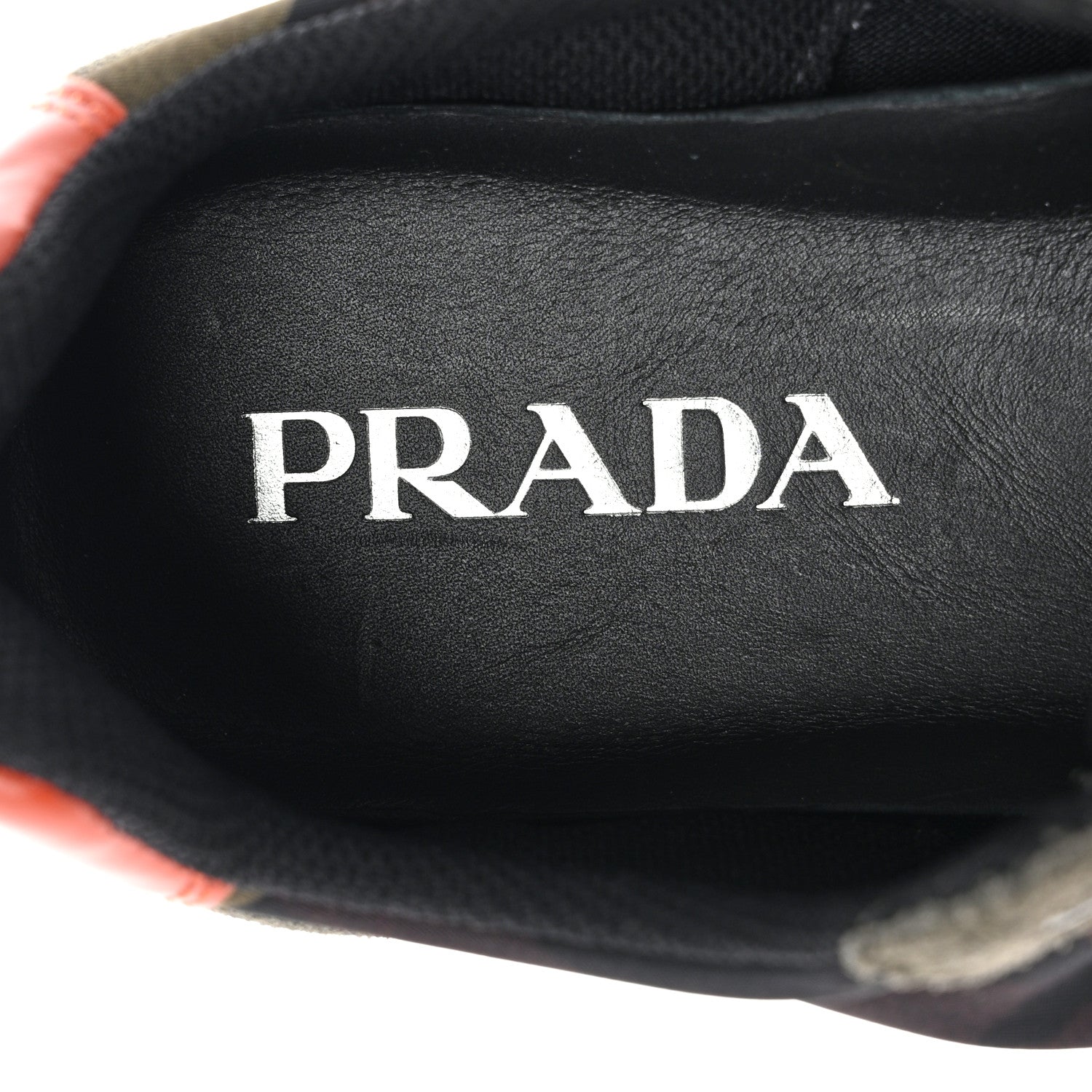 Prada Suede Calzature Scamosciato Logo Womens Low Top Sneakers 36.5 Mimetico 7 of 11