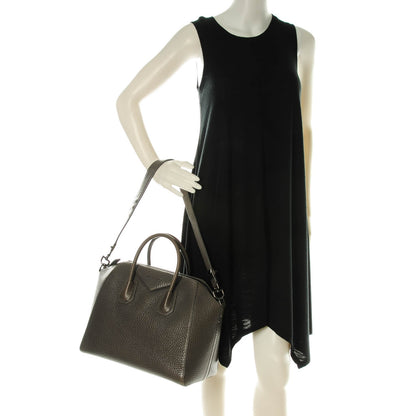 Givenchy Pebbled Calfskin Medium Antigona Grey 2 of 6