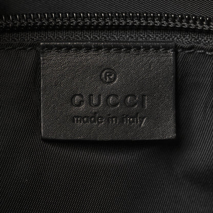 Gucci GG Supreme Monogram Web Medium Zippered Tote Beige Black 6 of 11