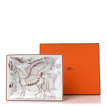 Hermes Porcelain Pegase Change Tray White 5 of 5