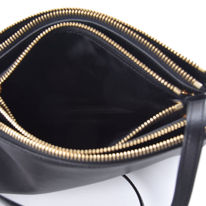 Celine Lambskin Small Trio Crossbody Bag Black 6 of 10
