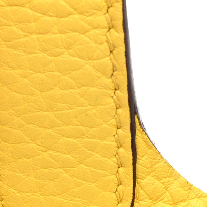 Hermes Taurillon Clemence Picotin Lock 18 PM Jaune De Naples 18 of 19