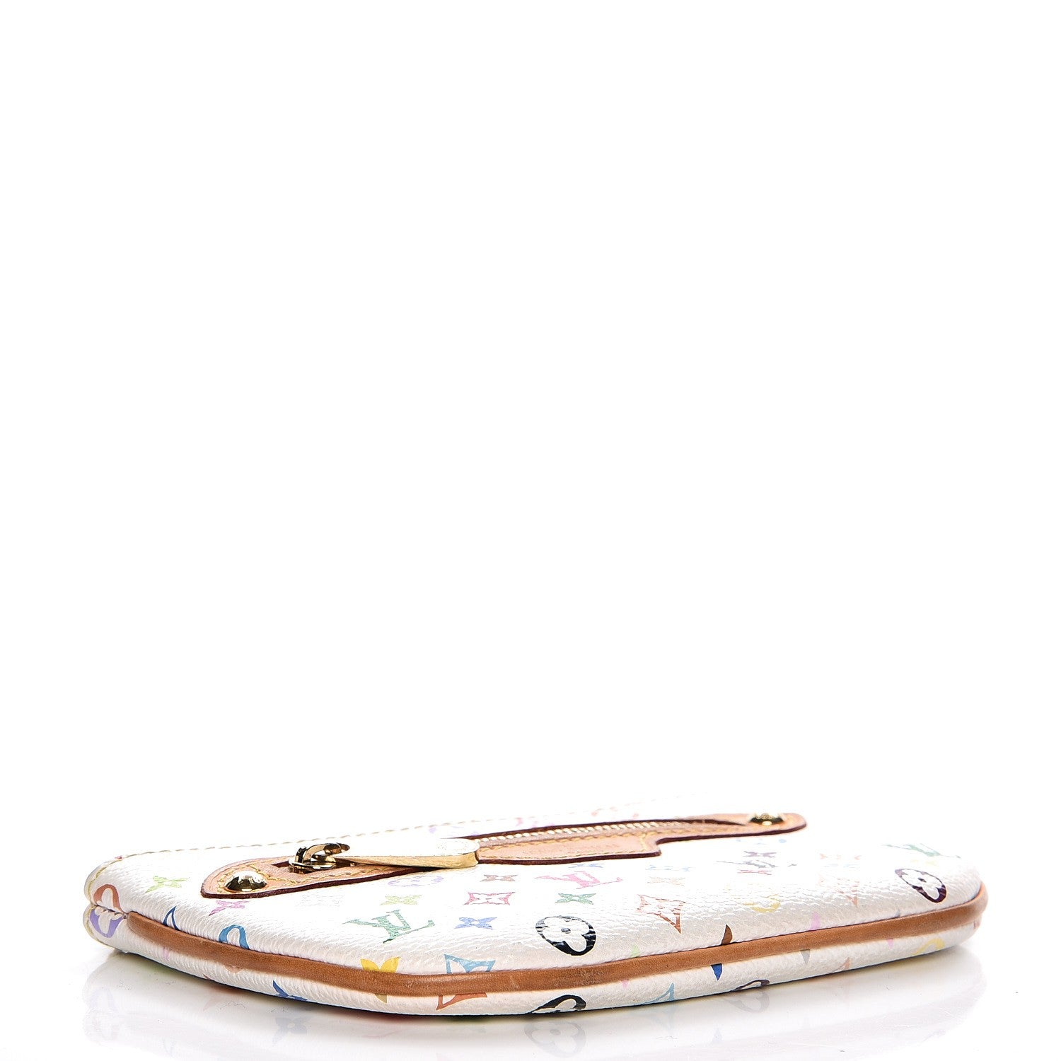 Louis Vuitton Monogram Multicolor Pochette Plate MM White 4 of 6