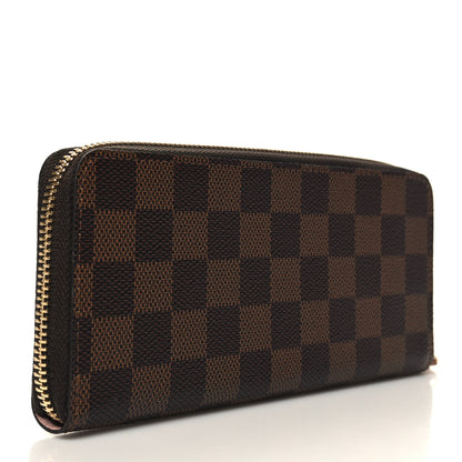 Louis Vuitton Damier Ebene Clemence Wallet Rose Ballerine 3 of 8