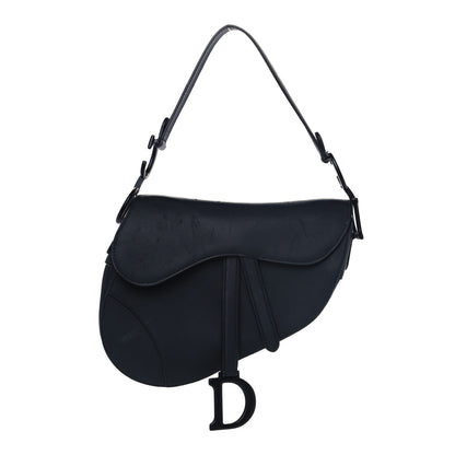 Christian Dior Ultra Matte Calfskin Saddle Bag Black 1 of 15