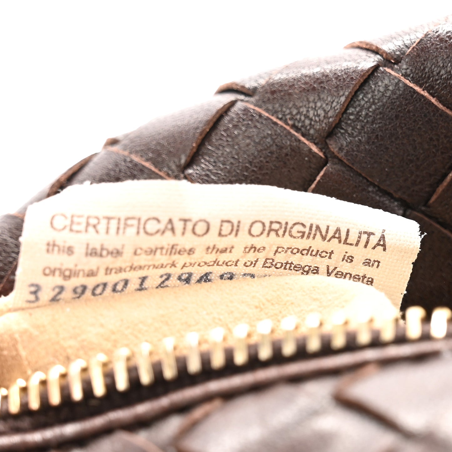 Nappa Intrecciato Large Cosmetic Case Ebano