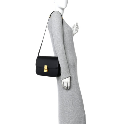 Celine Box Calfskin Medium Classic Box Flap Black 2 of 9