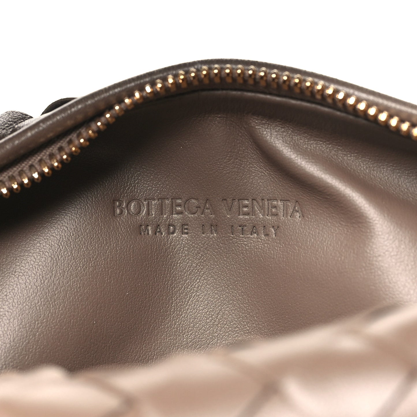 Nappa Intrecciato Mini Jodie Dark Taupe