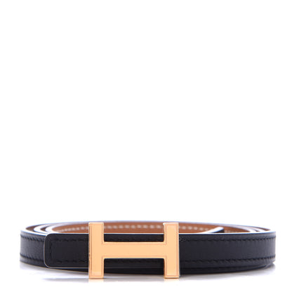 Hermes Swift Epsom 13mm Focus Belt 90 Black Gold 1 of 5