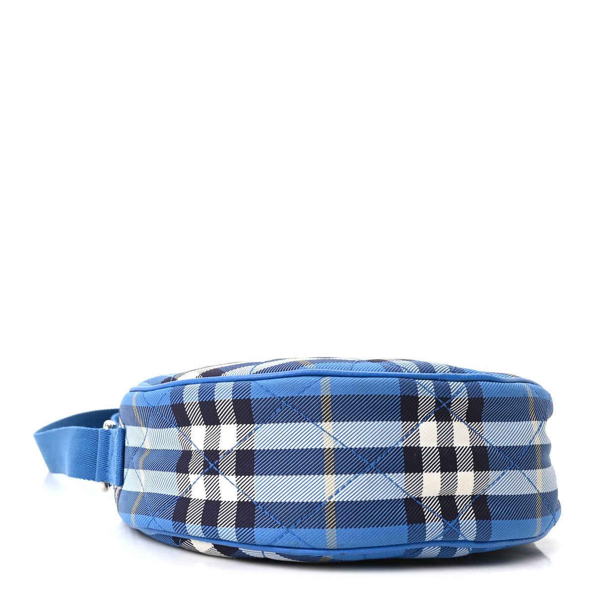 Burberry Nylon Check Horseshoe Crossbody Bag Hyacinth 3 of 10