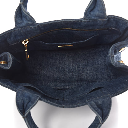 Prada Denim Logo Tote Avio 5 of 15