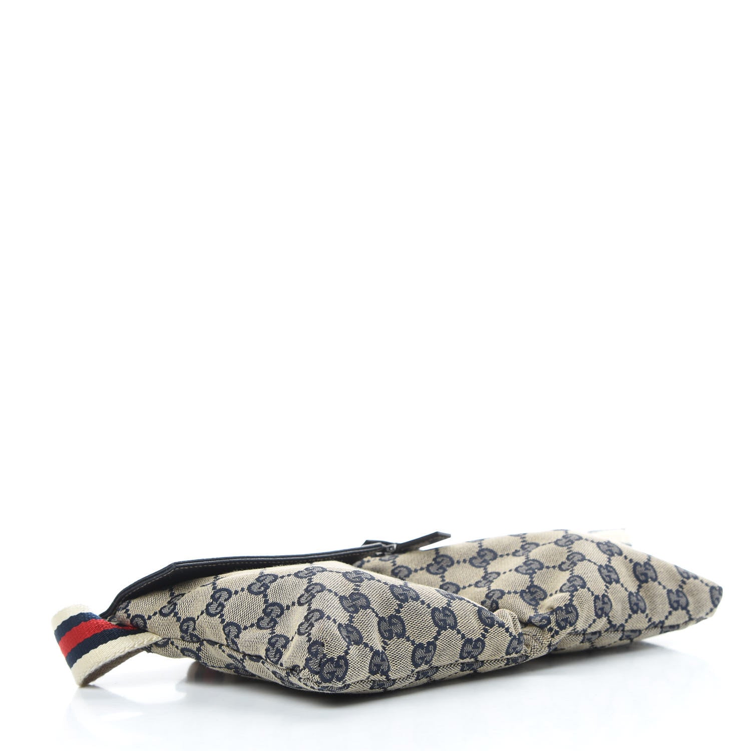 Gucci GG Monogram Web Double Pocket Belt Bag Navy 4 of 12