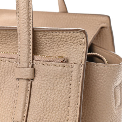 Salvatore Ferragamo Hammered Calfskin Double Handle Small Amy Tote Cumin 11 of 11