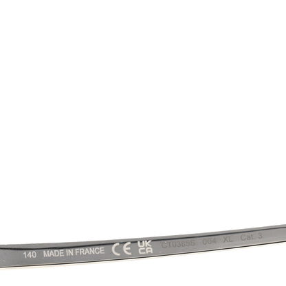 Cartier Metal Santos de Cartier Pilot Sunglasses CT0385S Silver Blue 6 of 8